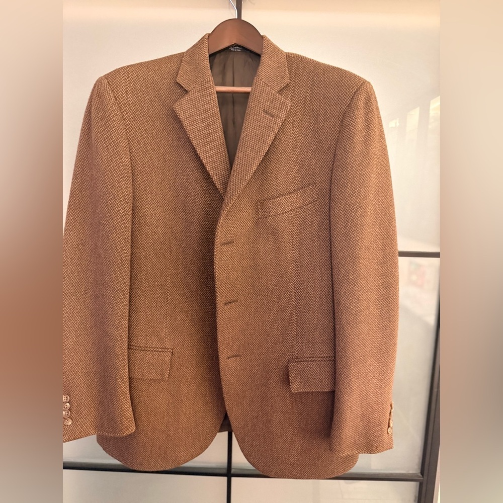 Vintage Polo by Ralph Lauren Plaid Wool Blazer- Made in Italy